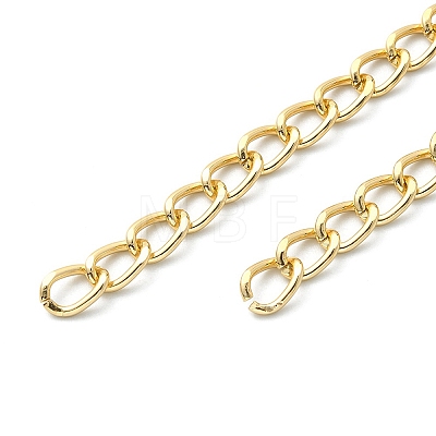 Aluminium Twisted Curb Chains CHA-YW0001-07G-1