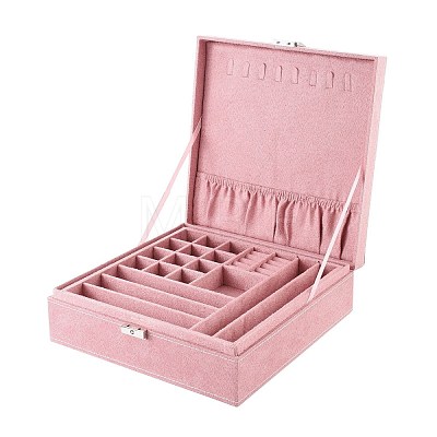 Velvet & Wood Jewelry Boxes VBOX-I001-03B-1