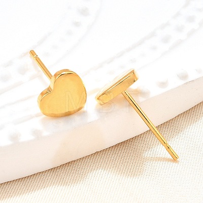 304 Stainless Steel Stud Earrings EJEW-P262-01G-1