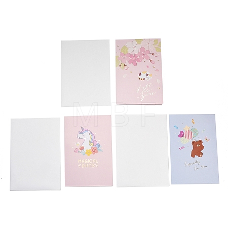 Rectangle 3D Pop-Up Bouquet Paper Greeting Card TH-K001-02A-1
