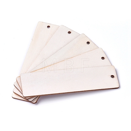 Unfinished Blank Poplar Wood Big Pendants WOOD-D021-09-1