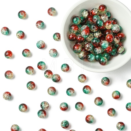 100Pcs Crackle Glass Beads CCG-YW0001-19A-05-1