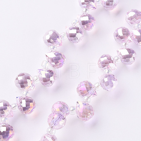 Transparent Glass Beads Strands LS-GLAA-T006-14G-1