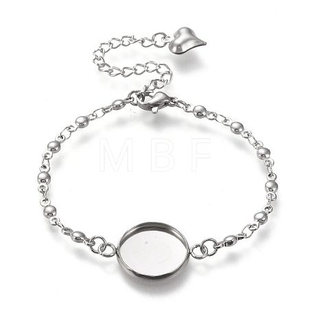 Tarnish Resistant 304 Stainless Steel Bracelet Making STAS-L248-001P-B-1