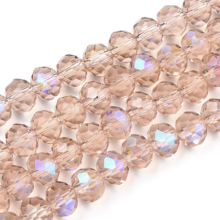 Electroplate Glass Beads Strands LS-EGLA-A034-T2mm-L22-1