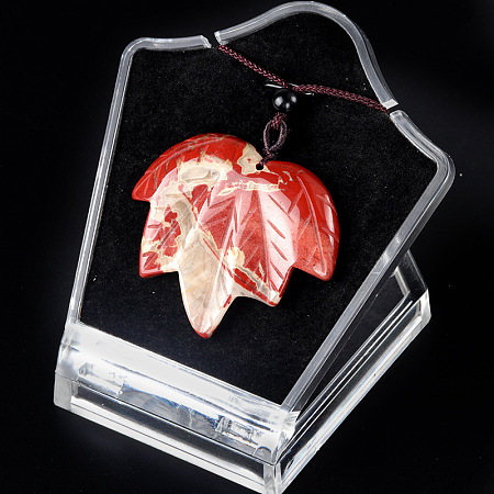 Natural Red Jasper Pendants Necklaces PW-WG25252-06-1