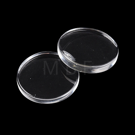 25MM Clear Glass Cabochons X-GGLA-S602-1-1