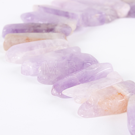 Natural Lavender Amethyst Gemstone Bead Strands G-E242-01-1