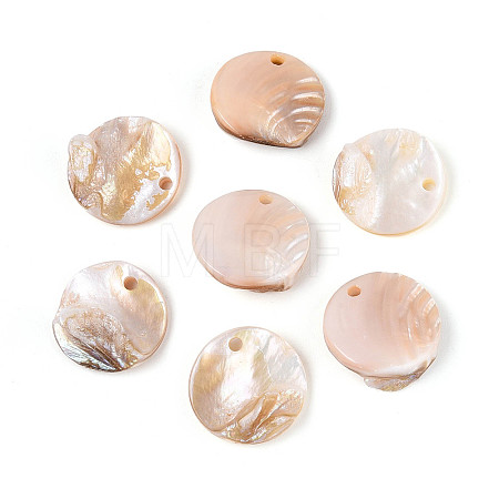 Natural Freshwater Shell Pendants BSHE-T014-37B-1