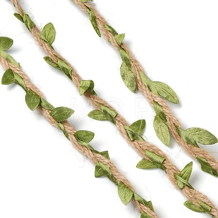 Cloth Leaf Trim Ribbon OCOR-H106-01-1