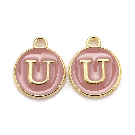 Golden Plated Alloy Enamel Charms LS-ENAM-S118-07U-1