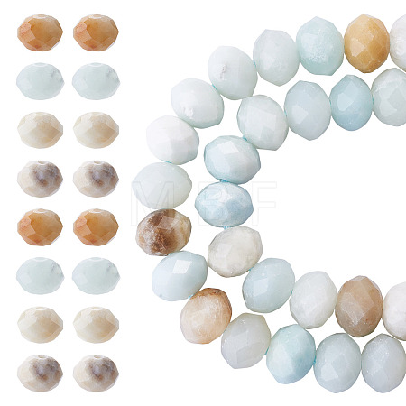 1 Strand Natural Flower Amazonite Beads Strands G-TA0003-26B-1