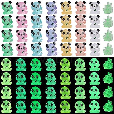 32Pcs 8 Styles Luminous Resin Ornaments AJEW-SZ0002-65-1