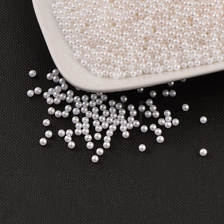 Imitation Pearl Acrylic Beads X-OACR-S011-2.5mm-Z9-1