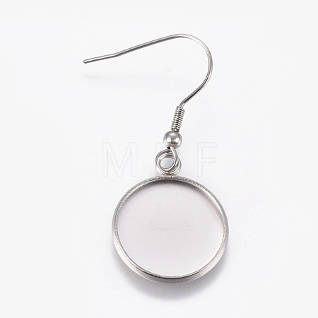304 Stainless Steel Dangle Earrings EJEW-WH0001-A01-1
