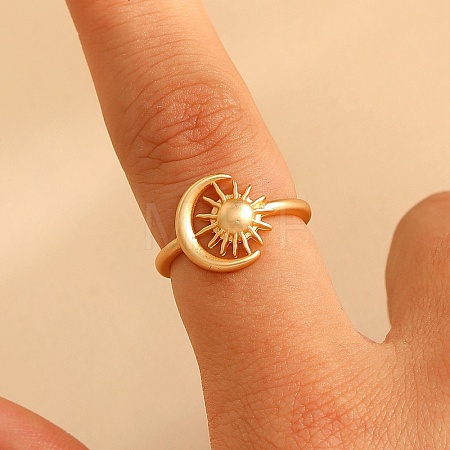 Brass Cuff Open Rings RJEW-C157-04MG-1