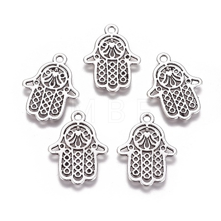 Tibetan Style Filigree Alloy Pendants LS-TIBEP-5262-AS-FF-1