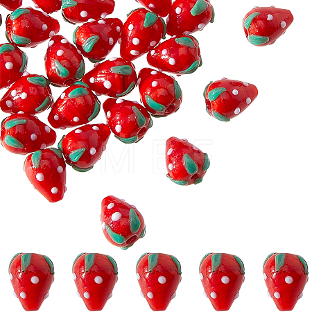 30Pcs Lampwork Beads LAMP-DC0001-26-1