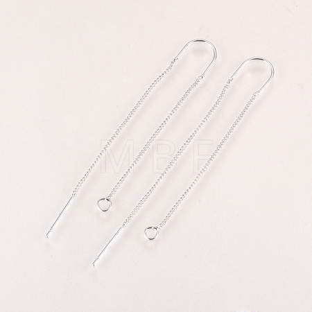 Brass Stud Earring Findings X-KK-Q735-364P-1