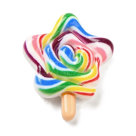 Cartoon Opaque Resin Cabochons RESI-I055-03E-1