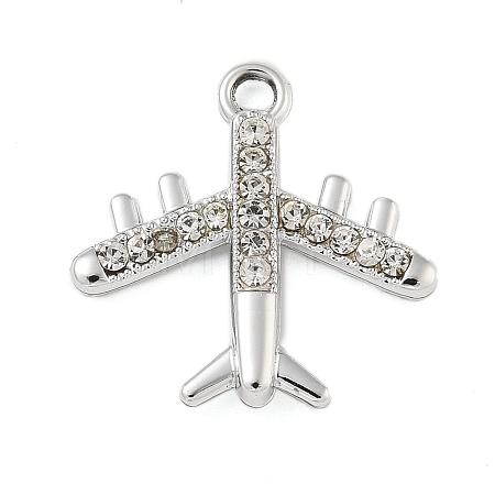 Alloy Rhinestone Pendants PALLOY-P308-13P-1