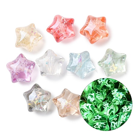 Luminous Transparent Resin Beads RESI-B039-13-1