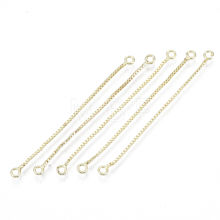 Brass Box Chain Tassel Links KK-R129-05G-1