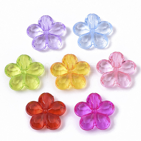 Transparent Faceted Acrylic Beads X-TACR-Q273-001-1