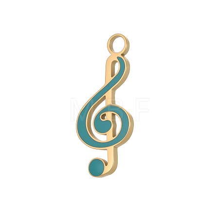 304 Stainless Steel Enamel Pendants STAS-OY013-62G-1