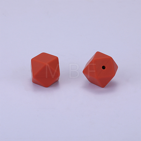 Hexagonal Silicone Focal Beads LS-SI-JX0020A-81-1