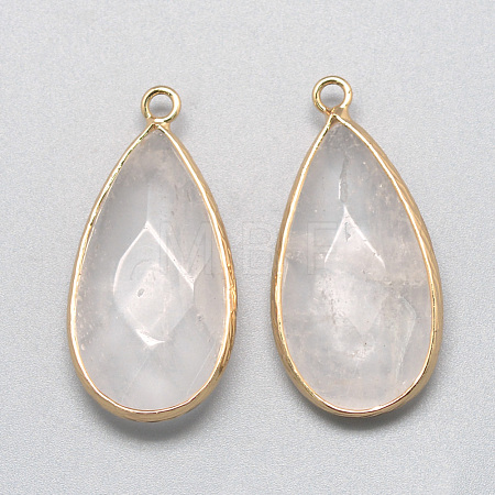 Natural Quartz Crystal Pendants X-G-S221-13G-1