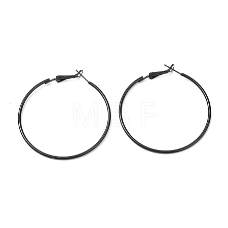 Baking Paint 201 Stainless Steel Hoop Earrings EJEW-P185-C03-01-1