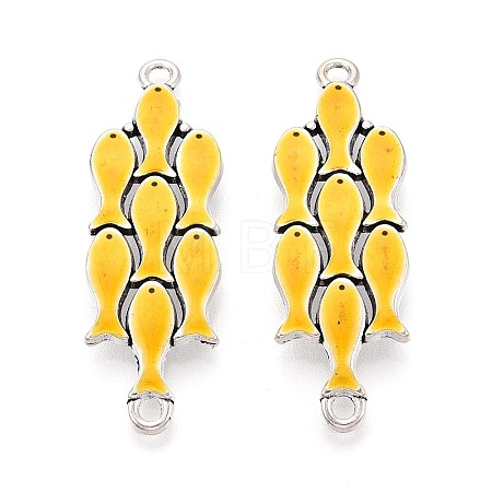 Alloy Enamel Connector Charms TIBE-N016-09AS-01-1