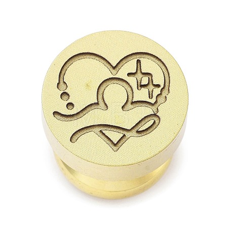 Constellation Golden Tone Wax Seal Brass Stamp Heads STAM-P002-02G-11-1