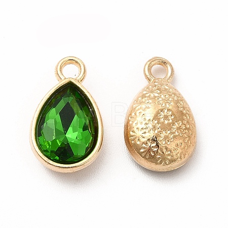 Faceted Glass Rhinestone Pendants GLAA-I051-A08-1