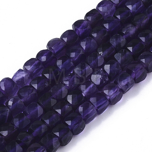 Natural Amethyst Beads Strands G-R460-028A-1