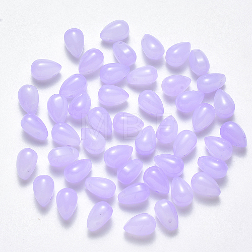 Imitation Jade Glass Charms GLAA-R211-03-F02-1