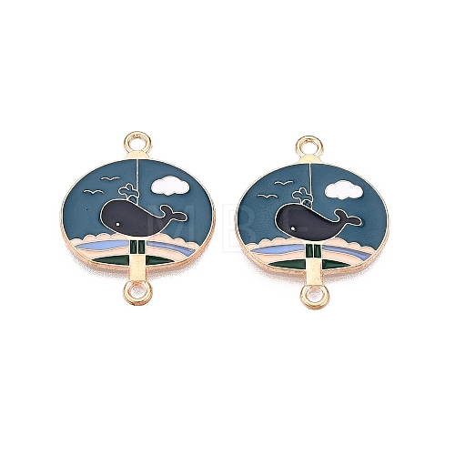 Alloy Enamel Pendants PALLOY-N176-29E-RS-1