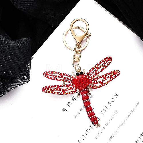 Alloy Rhinestone Keychain PW-WGB9AB5-02-1