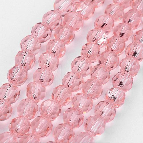 Transparent Glass Bead Strands GLAA-G013-6mm-87-1