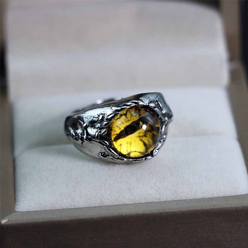 Dragon Eye Men's Fashion Ring Zinc Alloy Hip-hop Ring UA5385-1-1