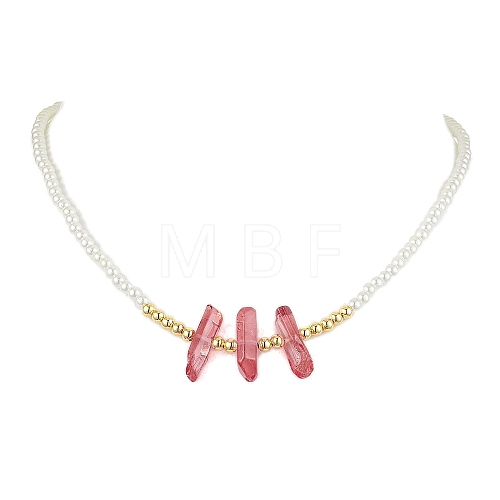 ABS Plastic Imitation Pearl Beaded Necklaces NJEW-JN04859-04-1