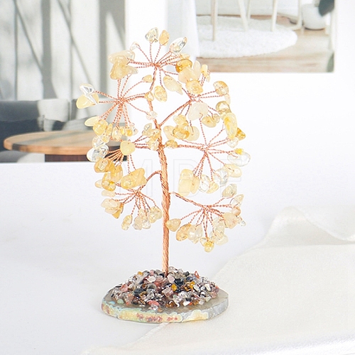 Natural Citrine Chips Tree Decorations PW-WG19957-02-1