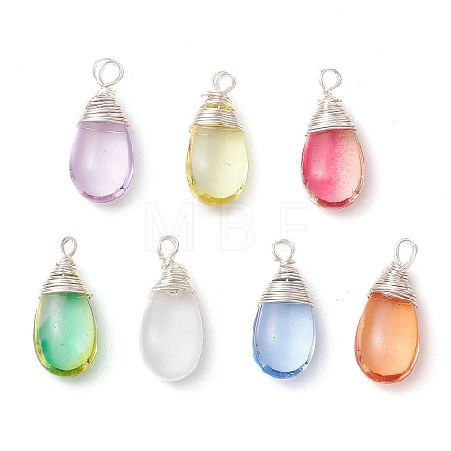 Glass Pendants PALLOY-JF03248-02-1