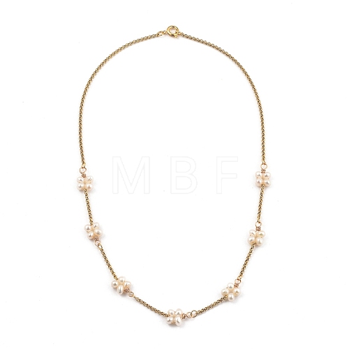 Beaded Necklaces NJEW-JN02975-1