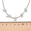 Brass Micro Pave Clear Cubic Zirconia Hot Pepper and Round Beaded Necklaces KK-CBA4547-15P-4