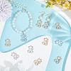 32Pcs 2 Colors Alloy Crystal Rhinestone Pendants ALRI-SC0001-26-4