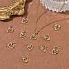 SHEGRACE Valentine's Day Brass Micro Pave Clear Cubic Zirconia Charms XGRQ4N919-704G-4