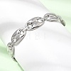 304 Stainless Steel Mariner Chain Cuff Bangles for Women SA-CBA82C8-07P-3