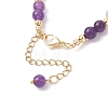 Adjustable Natural Quartz and Freshwater Pearl Beads Bead Bracelets BJEW-JB13031-01-4